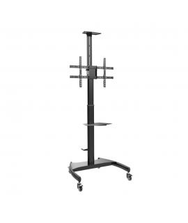 Aisens Soporte de Suelo para TV/Monitor de 37" a 70" - Max 50kg - Ajustable en altura - Movimiento Horizontal y Vertical