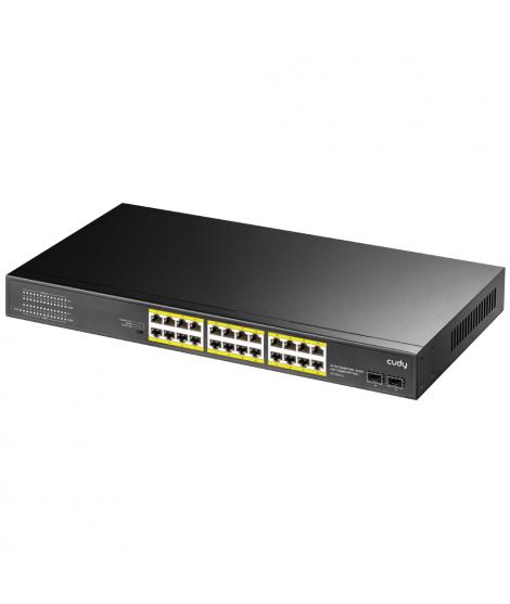 Cudy GS1028PS2 Switch Gigabit PoE+ de 24 puertos con 2 Puertos Gigabit SFP