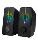 NGS Gaming GSX-150 Altavoces USB 2.0 12W - Iluminacion LED RGB - Conexion Jack 3.5mm - Controles en Altavoz