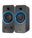 NGS GSX-200 Altavoces USB 2.0 20W - Supergraves - Conexion Jack 3.5mm - Controles en Altavoz - Color Negro/Azul