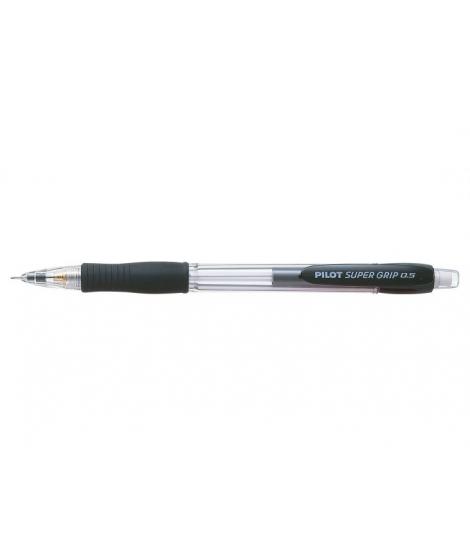 Pilot Portaminas SuperGrip H185 - Trazo 0.5mm - Mina HB - Cuerpo Negro