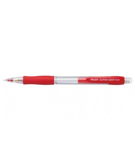 Pilot Portaminas SuperGrip H185 - Trazo 0.5mm - Mina HB - Cuerpo Rojo