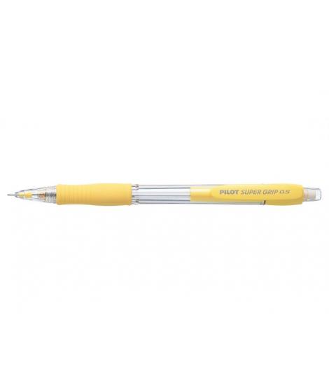 Pilot Portaminas SuperGrip H185 - Trazo 0.5mm - Mina HB - Cuerpo Amarillo