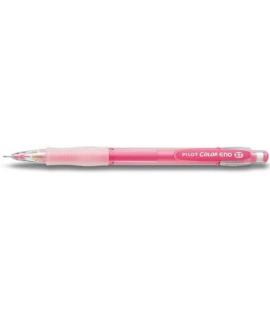 Pilot Portaminas Color Eno H-197 - Trazo 0.7mm - Grip de Goma - Goma de Borrar - Mina Color Rosa