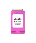 Remanufacturado HP 305XL Color Cartucho de Tinta - Muestra Nivel de Tinta - Reemplaza 3YM63AE/3YM60AE