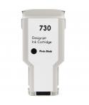 Generico HP 730 Negro Photo Cartucho de Tinta - Reemplaza P2V73A/P2V67A