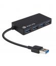 NGS Hub 4 Puertos USB 3.0 - Velocidad hasta 4.80GB/s - Color Negro