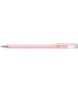 Pentel Hybrid Milky Boligrafo de Bola - Punta Fina 0.8mm - Trazo 0.4mm - Tinta de Gel Opaca - Color Rosa Pastel