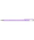 Pentel Hybrid Milky Boligrafo de Bola - Punta Fina 0.8mm - Trazo 0.4mm - Tinta de Gel Opaca - Color Violeta Pastel