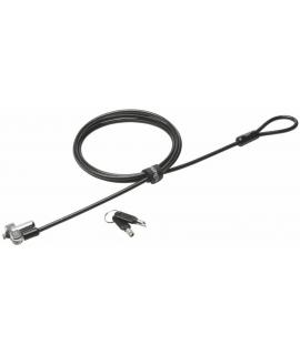 Kensington N17 Candado con Llave para Ordenadores Portatiles Dell - Cabezal Resistente - Tecnologia Hidden Pin - Cable de Acero 