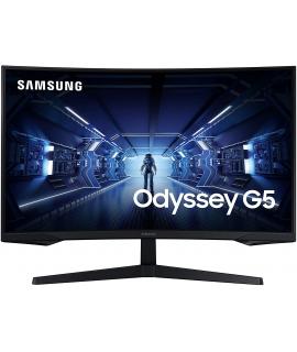 Samsung Odyssey G5 Monitor Curvo LED 27" WQHD 144Hz FreeSync Premium - Respuesta 1ms - Angulo de Vision 178º - 16:9 - HDMI, DP -