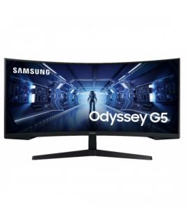 Samsung Odyssey G5 Monitor Curvo LED 34" UltraWide QHD 165Hz - AMD FreeSync - Respuesta 1ms - 21:9 - HDMI, DP - VESA 75x75 - Col