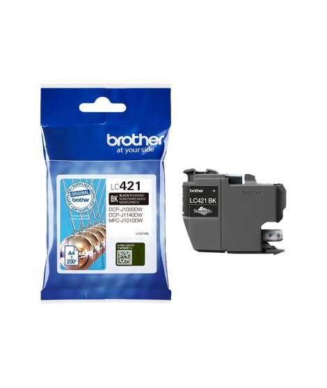 Brother LC421 Negro Cartucho de Tinta Original - LC421BK