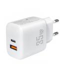 Leotec Cargador para Smartphone 35W con Puertos USB-C PD 3.0 y USB-A - Proteccion contra Sobrecorriente y Cortocircuito - Color 