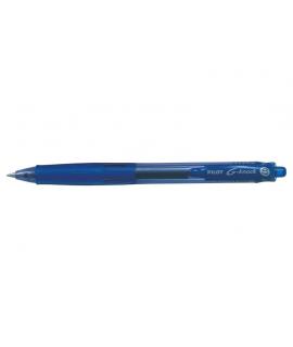 Pilot Boligrafo de Gel G-Knock - Recargable - Fabricado con Plastico Reciclado - Punta de Bola 0.7mm - Trazo 0.32mm - Color Azul