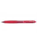 Pilot Boligrafo de Gel G-Knock - Recargable - Fabricado con Plastico Reciclado - Punta de Bola 0.7mm - Trazo 0.32mm - Color Rojo
