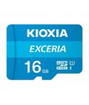 Kioxia Exceria Tarjeta Micro SDHC 16GB UHS-I Clase 10 con Adaptador