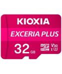 Kioxia Exceria Plus Tarjeta Micro SDHC 32GB UHS-I U3 V30 A1 Clase 10 con Adaptador
