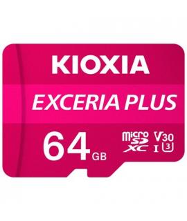 Kioxia Exceria Plus Tarjeta Micro SDXC 64GB UHS-I U3 V30 A1 Clase 10 con Adaptador