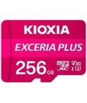Kioxia Exceria Plus Tarjeta Micro SDXC 256GB UHS-I U3 V30 A1 Clase 10 con Adaptador