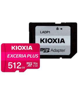 Kioxia Exceria Plus Tarjeta Micro SDXC 512GB UHS-I U3 V30 A1 Clase 10 con Adaptador
