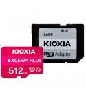 Kioxia Exceria Plus Tarjeta Micro SDXC 512GB UHS-I U3 V30 A1 Clase 10 con Adaptador