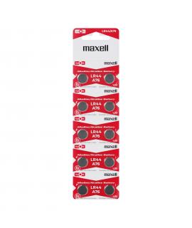 Maxell Pack de 10 Pilas Alcalinas de Boton LR44 1.5V