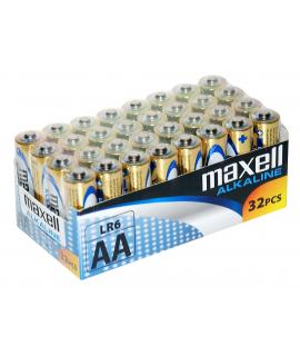 Maxell Pack de 32 Pilas Alcalinas LR06 AA 1.5V