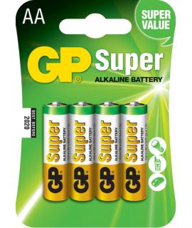 GP Pack de 4 Pilas Super Alcalinas LR06 AA 1.5V