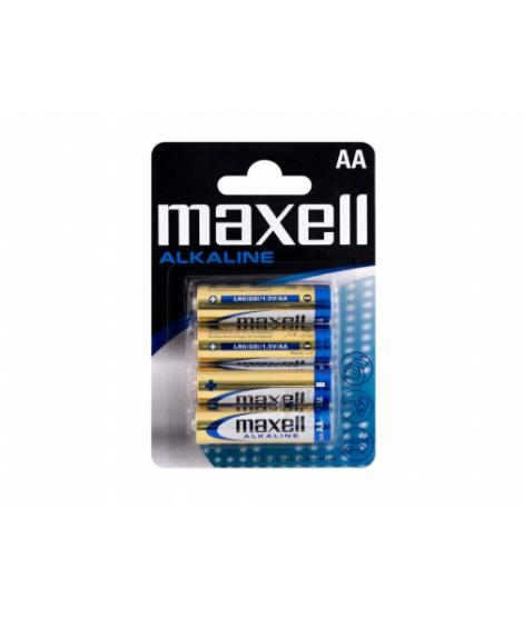 Maxell Pack de 4 Pilas Alcalinas LR06 AA 1.5V