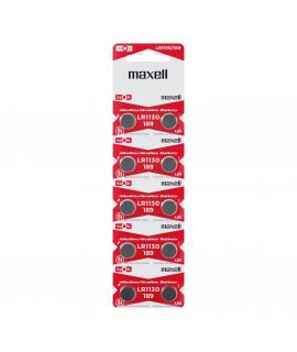 Maxell Pack de 10 Pilas Alcalinas de Boton LR1130 1.5V