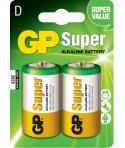 GP Pack de 2 Pilas Super Alcalinas LR20 D 1.5V