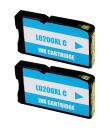Lexmark 200XL Cyan Pack 2 Cartuchos de Tinta Genericos - Reemplaza 14L0198