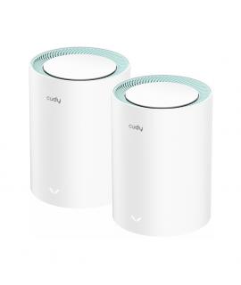 Cudy M1300 Pack de 2 Sistemas WiFi Mesh AC1200 Dual Band - 867Mbps en 5GHz, 300Mbps en 2,4GHz - 1x Puerto LAN 1000/100/10Mbps, 1