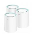 Cudy M1300 Pack de 3 Sistemas WiFi Mesh AC1200 Dual Band - 867Mbps en 5GHz, 300Mbps en 2,4GHz - 1x Puerto LAN 1000/100/10Mbps, 1