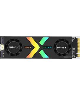 PNY CS3150 Disco Duro Solido SSD M2 1TB NVMe PCIe Gen5 x4 con Disipador Termico -  Iluminacion RGB - Color Negro