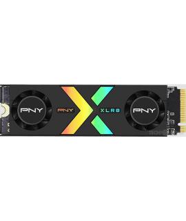 PNY CS3150 Disco Duro Solido SSD M2 2TB NVMe PCIe Gen5 x4 con Disipador Termico - Iluminacion RGB - Color Negro