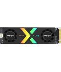 PNY CS3150 Disco Duro Solido SSD M2 2TB NVMe PCIe Gen5 x4 con Disipador Termico - Iluminacion RGB - Color Negro