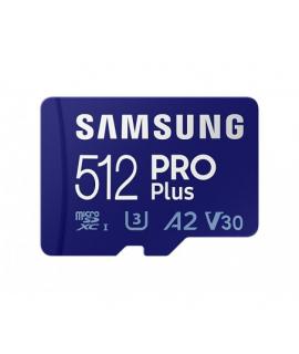 Samsung PRO Plus Tarjeta Micro SDXC 512GB UHS-I U3 Clase 10 con Adaptador