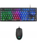 Mars Gaming Pack Teclado Formato TKL + Raton 3200dpi 6 Botones - Conectividad USB - Iluminacion RGB - Antighosting