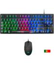 Mars Gaming Combo Gaming MCPTKL - Teclado TKL y Raton Ligero - Iluminacion RGB Breathing & Flow - Tecnologia H-Mech - Hasta 3200