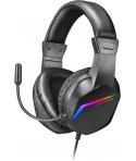 Mars Gaming Auriculares MH122 Ultraligeros con Iluminacion FRGB Rainbow - Sonido Hi-Fi Ultra-Bass Spatial Sound - Diseño Ergonom