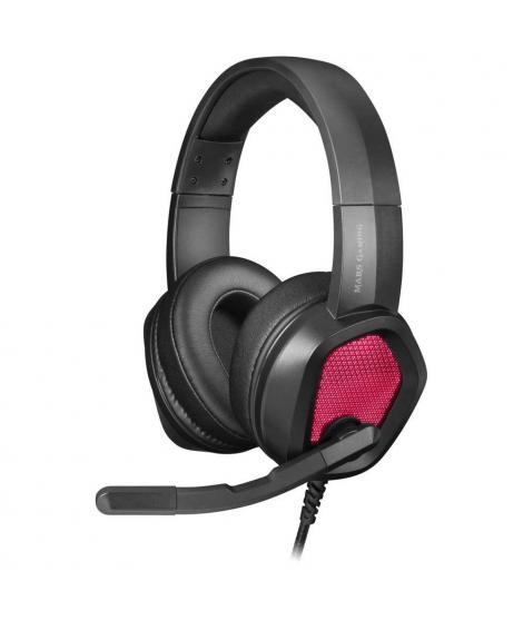 Mars Gaming MH320 Auriculares Gaming con Microfono Plegable - Iluminacion RGB - Diadema Ajustable - Almohadillas Acolchadas - Co