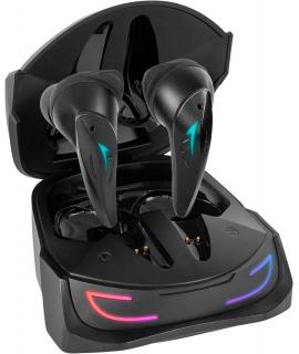 Mars Gaming Auriculares Inalambricos Premium TWS MHI-ULTRA - ANC+ENC+PASIVA - Sonido Neographene - 24h de Bateria - RGB Flow - B