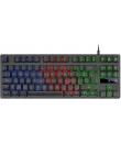 Mars Gaming Teclado Gaming MK02 H-MECH Compacto - Iluminacion Rainbow FRGB - Anti-ghosting - Español - Color Negro