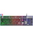 Mars Gaming Teclado Gaming MK220 - Tecnologia H-MECH - Iluminacion FRGB Rainbow - Panel de Aluminio - Base de ABS Reforzado - Di