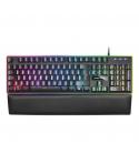 Mars Gaming MK320 Teclado Hibrido USB - Retroiluminacion LED RGB - Reposamuñecas Acolchado - Antighosting - Cable de 1.50m