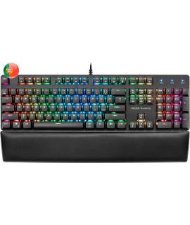 Mars Gaming MK5 Teclado Mecanico RGB - 435x129x37mm - Switches OUTEMU SQ - Diseño Gaming Solido - Iluminacion Full RGB - Reposam