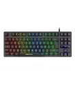 Mars Gaming MKTKL Teclado Compacto USB - Retroiluminacion LED RGB - 12 Teclas Multimedia + 4 Teclas de Funcion - Antighosting - 