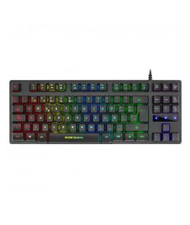 Mars Gaming MKTKL Teclado Compacto USB - Retroiluminacion LED RGB - 12 Teclas Multimedia + 4 Teclas de Funcion - Antighosting - 